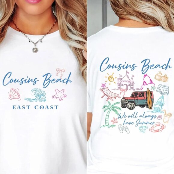 Cousins Beach East Coast Shirt, Cousins Beach We Will Always Have Summer Tee - Picture 1 of 2